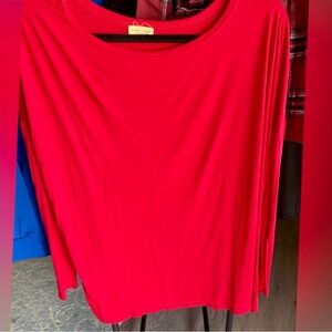 Piko 1988 red long sleeve top. Soft and brillant color